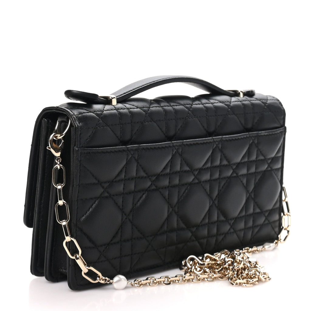 Lambskin Cannage Mini My Dior Bag Black