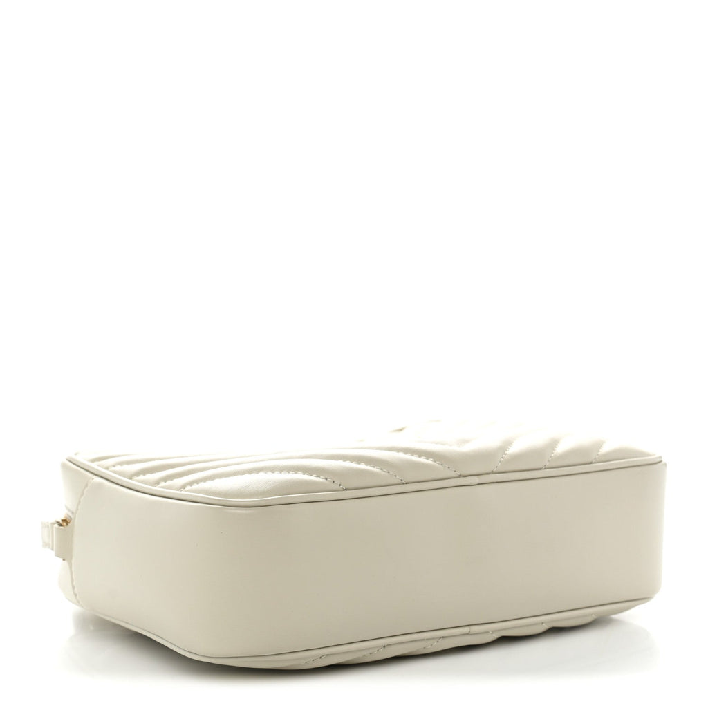 Calfskin Matelasse Monogram Lou Camera Bag Blanc Vintage