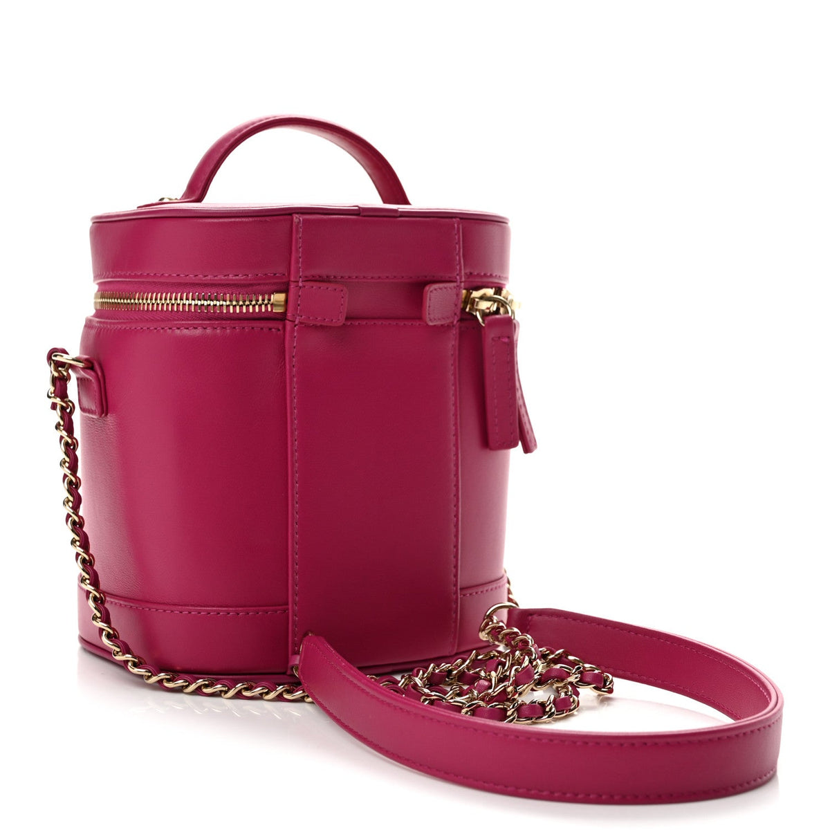 Lambskin Timeless Vanity Cosmetic Case Pink