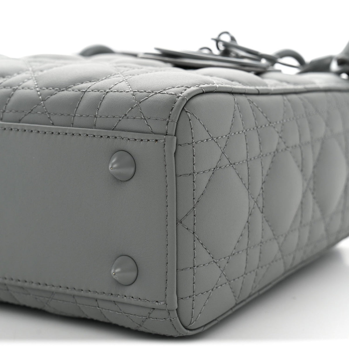 Ultra Matte Calfskin Cannage Small My ABCDior Lady Dior Grey