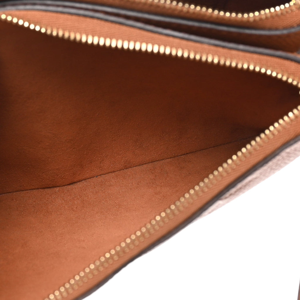 Empreinte Monogram Giant Double Zip Pochette Caramel