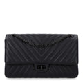 Sheepskin Chevron Quilted 2.55 Reissue 226 Flap So Black