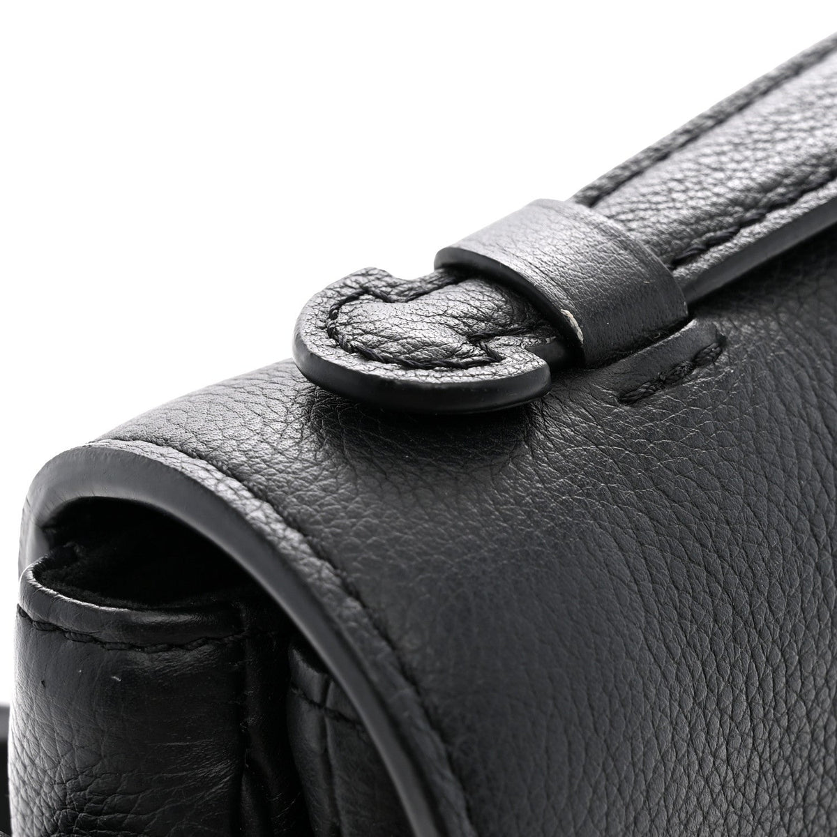 Grained Calfskin Lockme Oxford Black