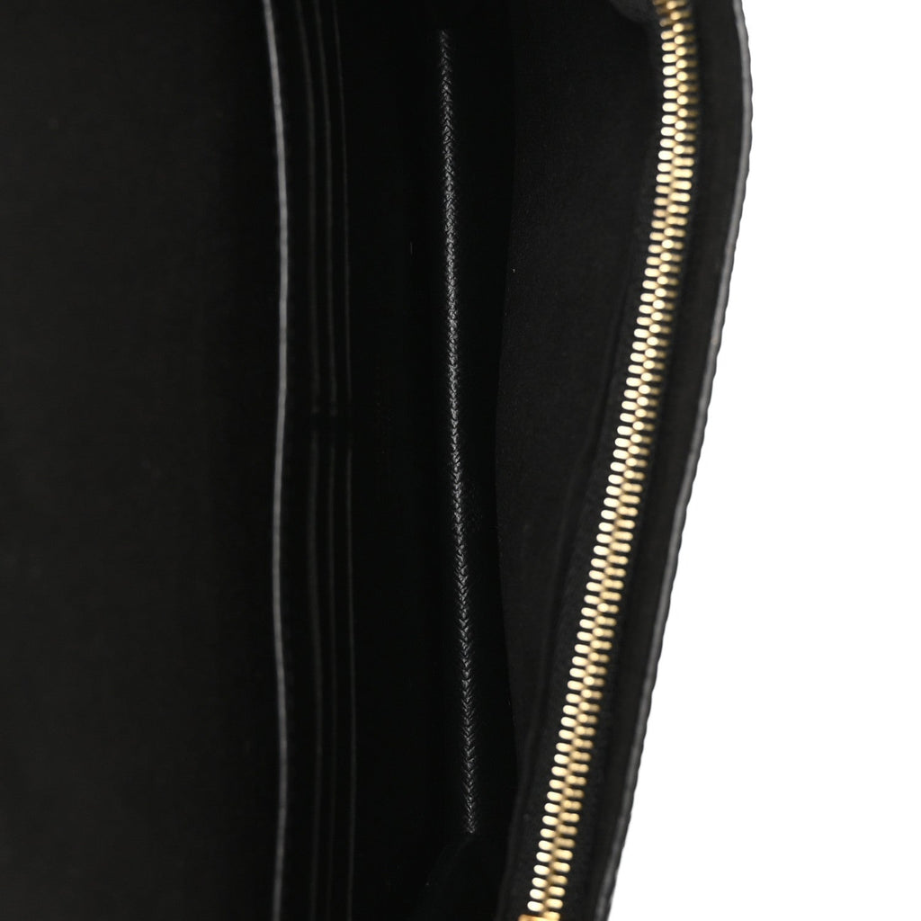 Epi Twist Belt Chain Wallet Black