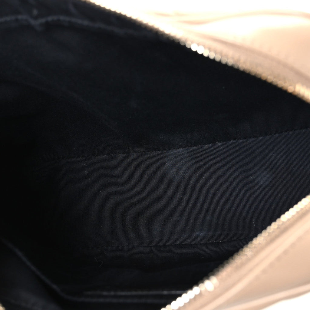 Calfskin Matelasse Monogram Lou Camera Bag Dark Latte