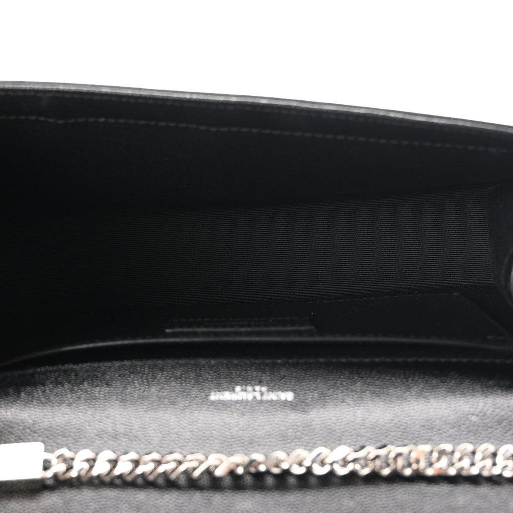 Grain De Poudre Medium Classic Monogram Kate Satchel Black