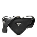 Saffiano Triangle Belt Bag Black