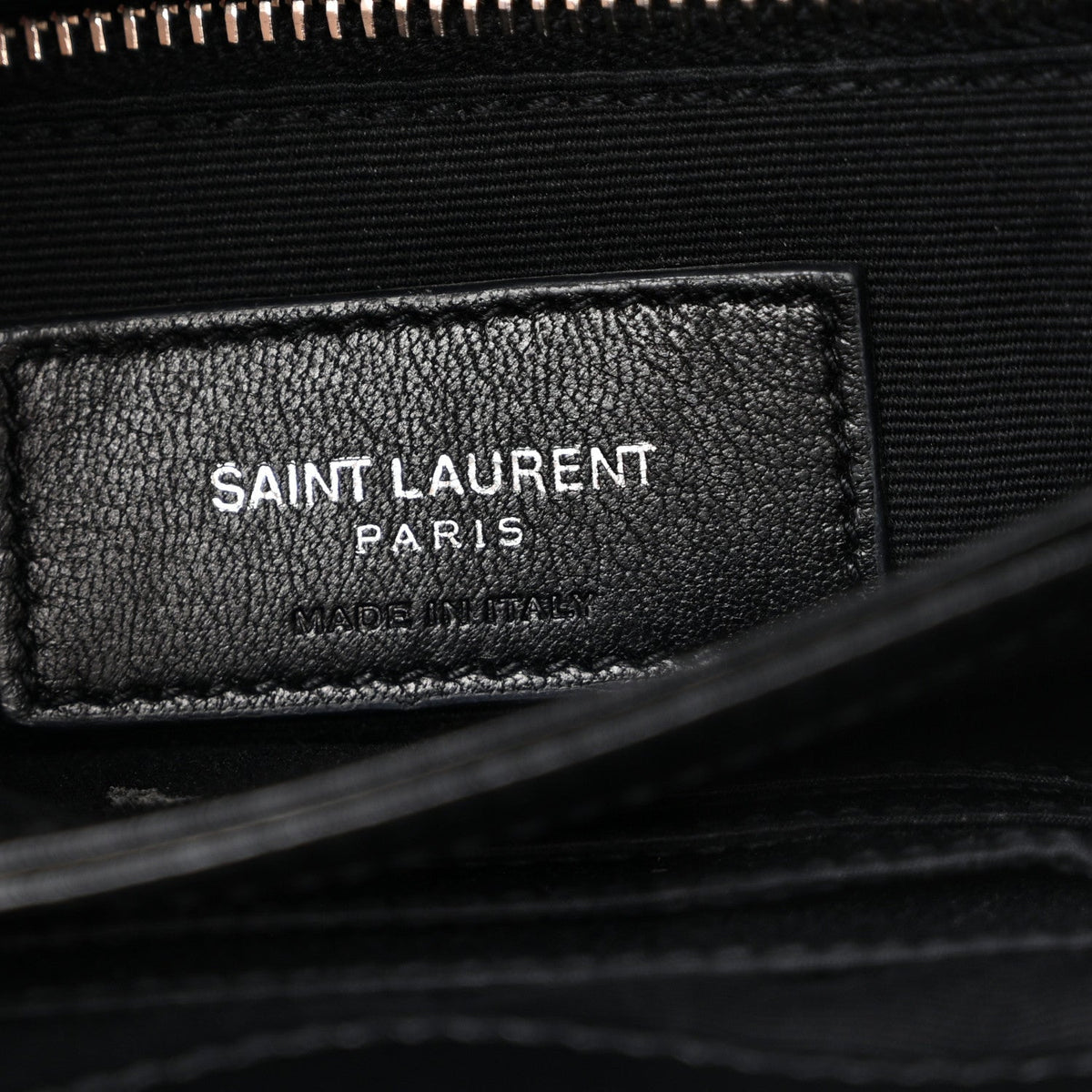 Calfskin Y Quilted Monogram Toy Loulou Crossbody Bag Black