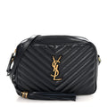 Calfskin Matelasse Monogram Lou Camera Bag Navy