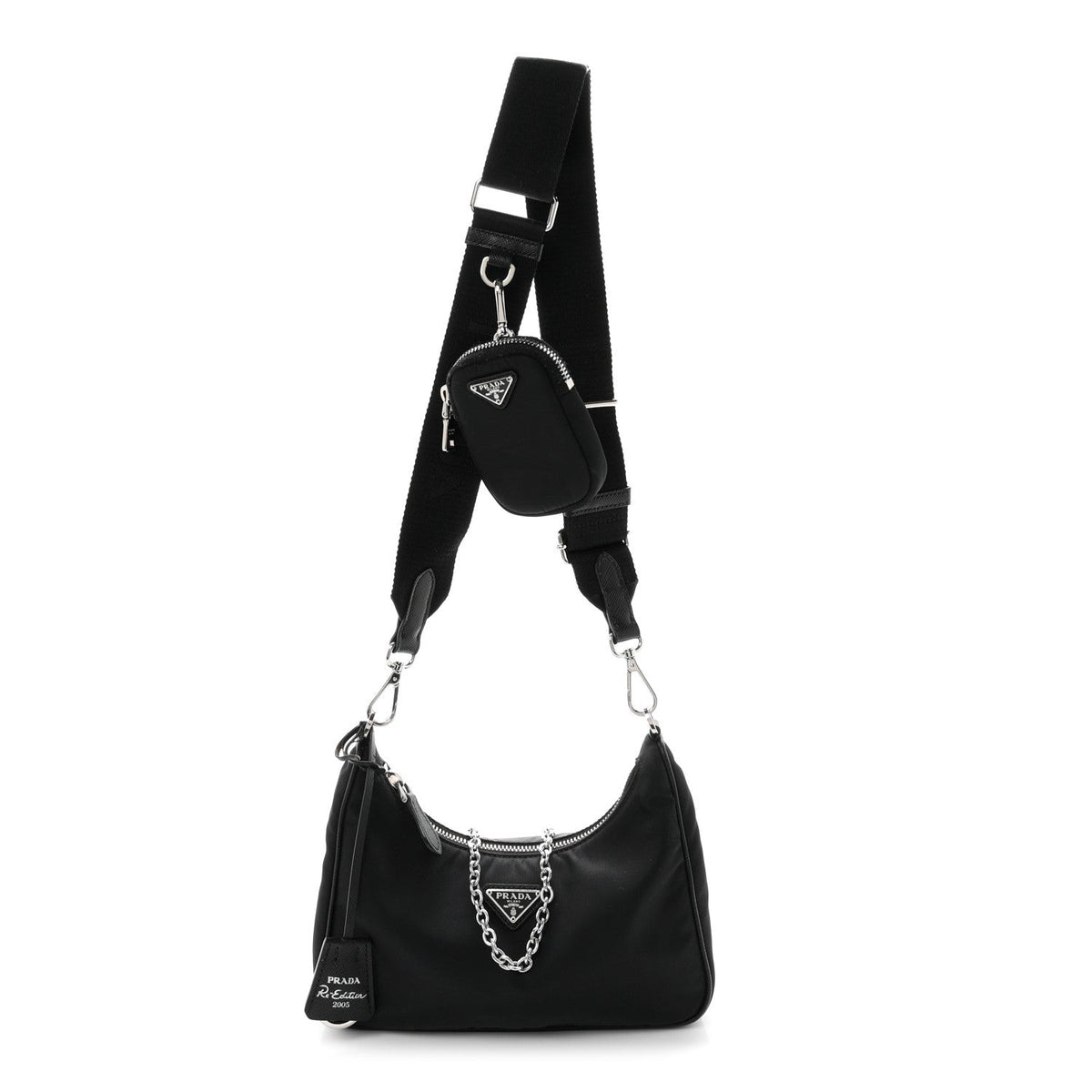 Nylon Re-Edition 2005 Shoulder Bag Black