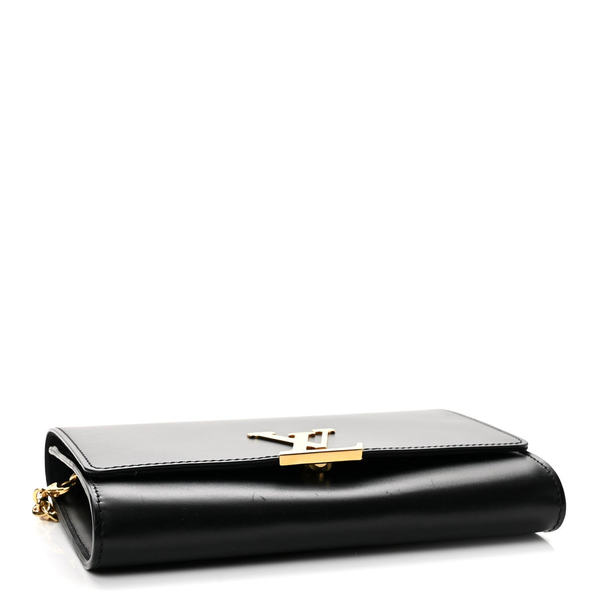 Calfskin Chain Louise GM Black