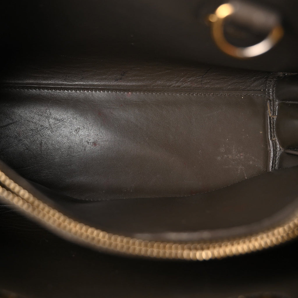 Grained Calfskin Baby Sac De Jour Fog