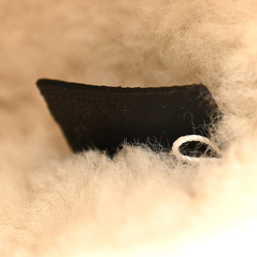 Sakai Be Green Calfskin Shearling Mini Dionysus Top Handle Bag Black
