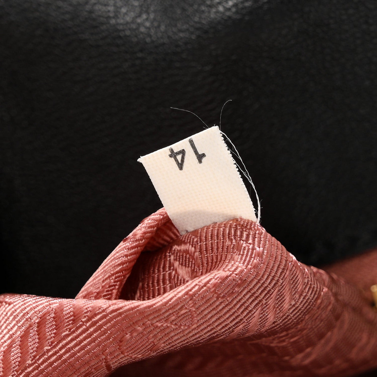 Nylon Tessuto Fiocco Bow Tote Black