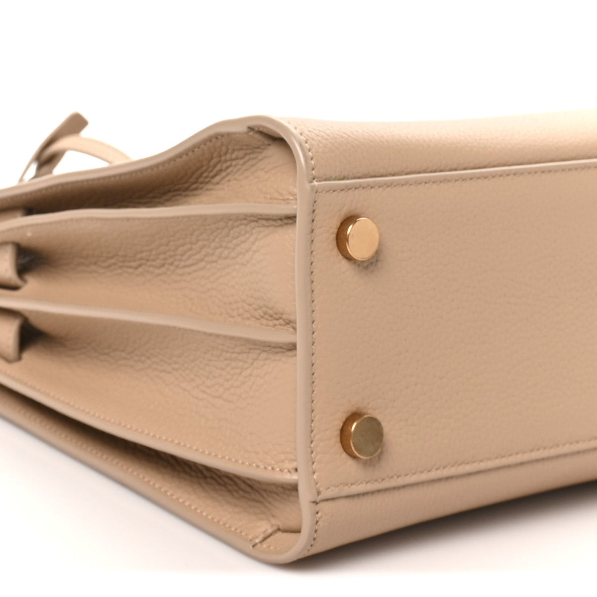 Grained Calfskin Baby Sac De Jour Souple Dark Beige