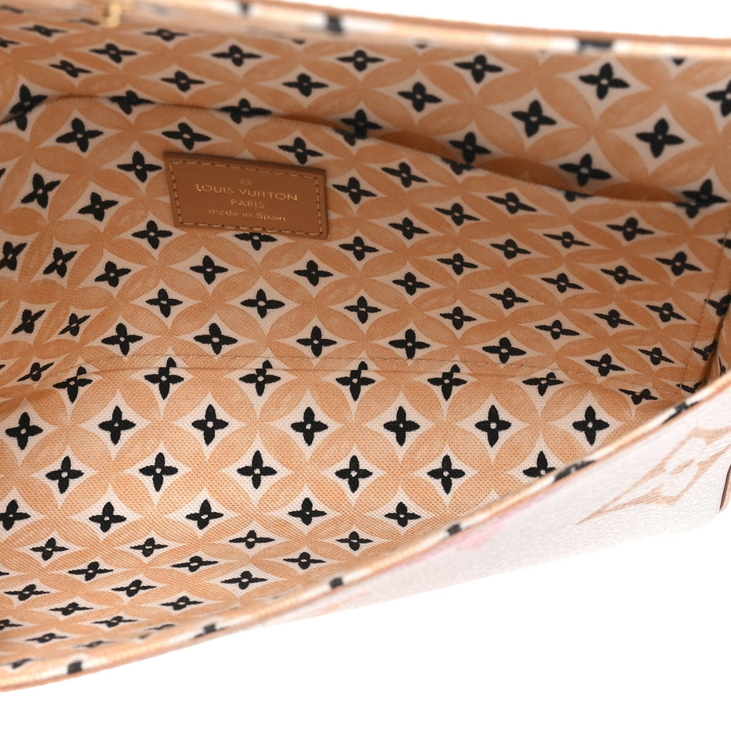 Monogram Giant By The Pool 2.0 Felicie Pochette Chain Wallet Beige