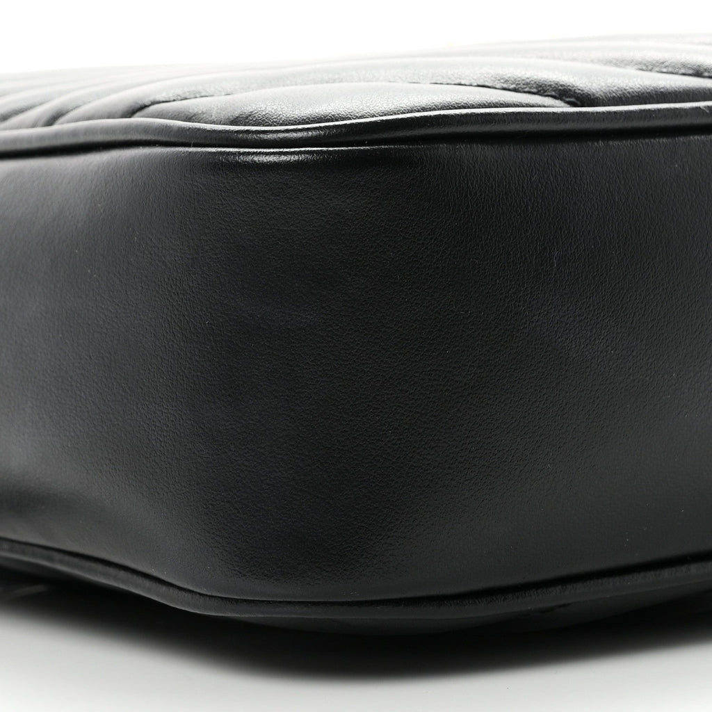 Calfskin Matelasse Monogram Lou Camera Bag Black