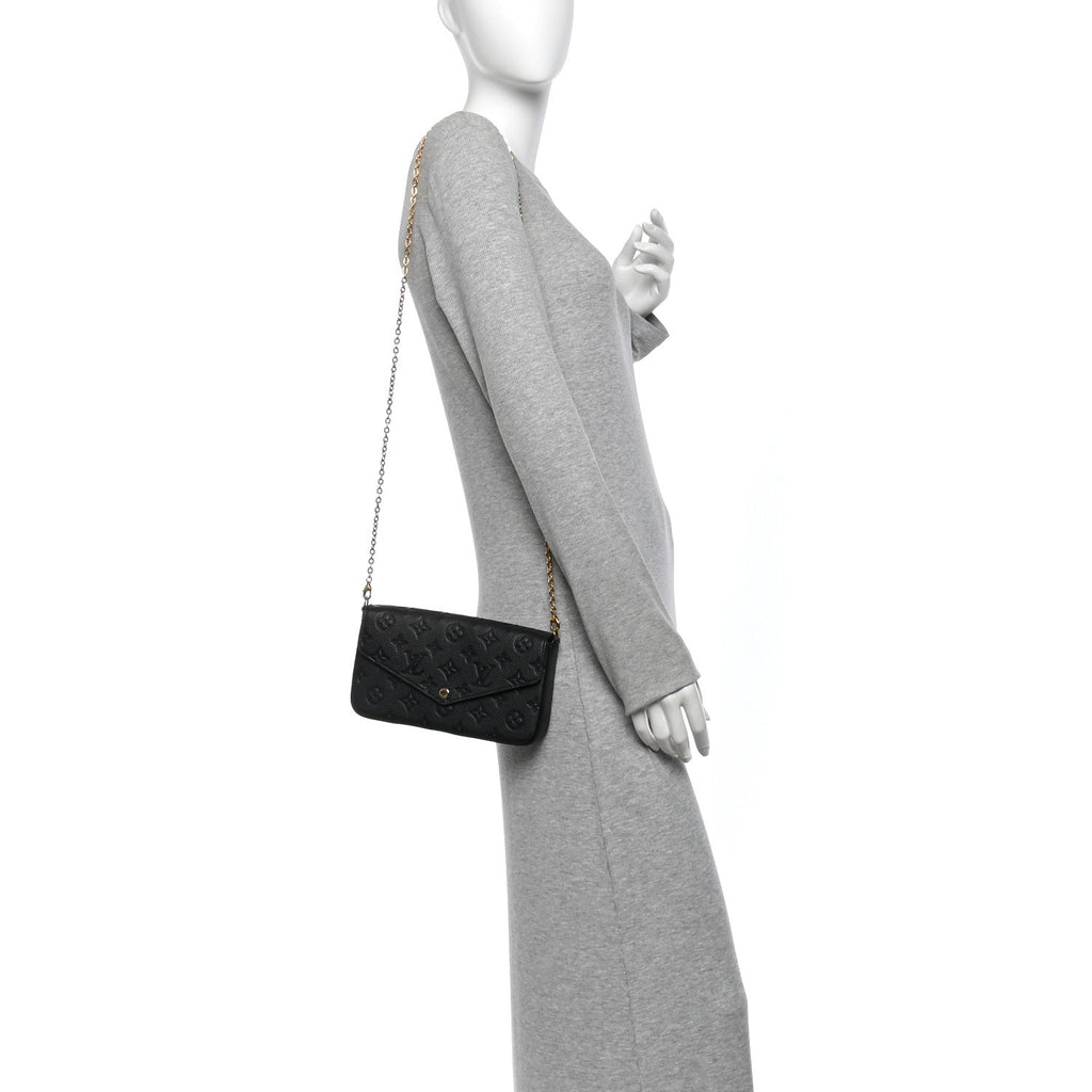 Empreinte Pochette Felicie Chain Wallet Black