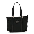 Tessuto Nylon Saffiano Tote Black