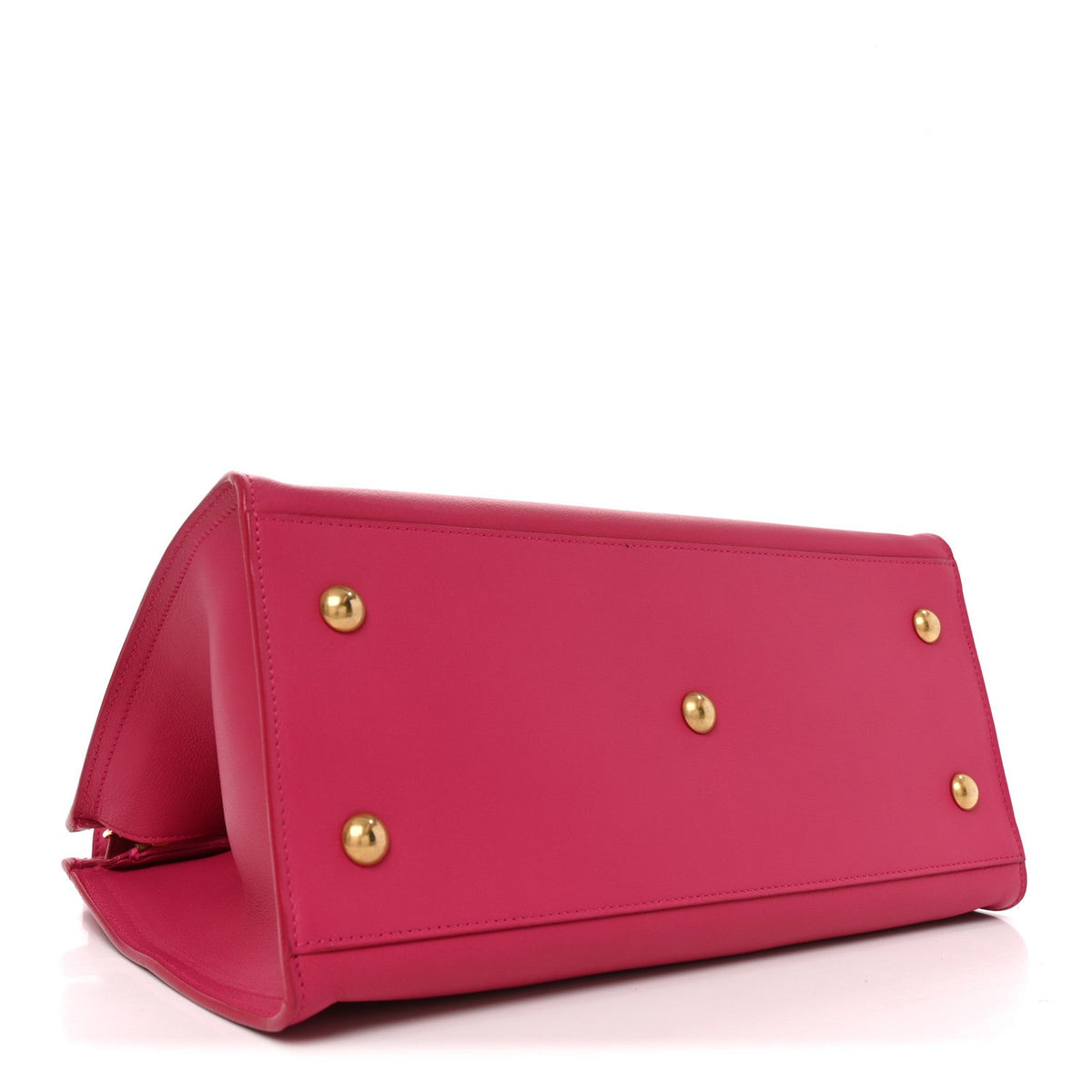 Calfskin Small Classic Y Cabas Fuchsia