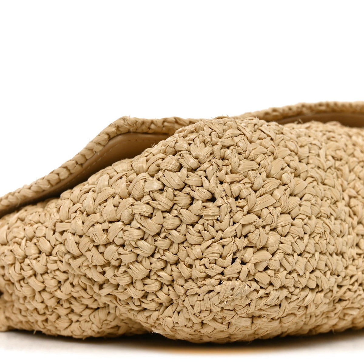 Raffia Monogram Medium Jamie Natural Avorio