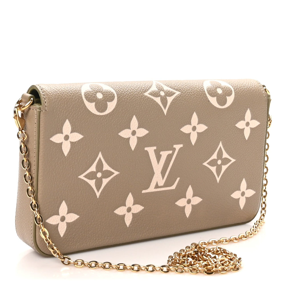 Empreinte Monogram Giant Felicie Pochette Khaki Creme