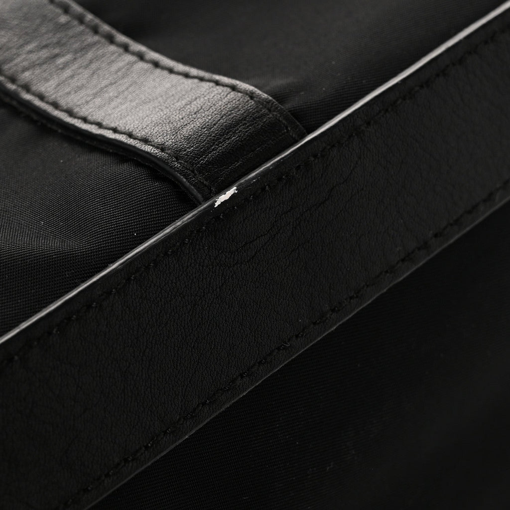 Tessuto Nylon Vitello Tote Black