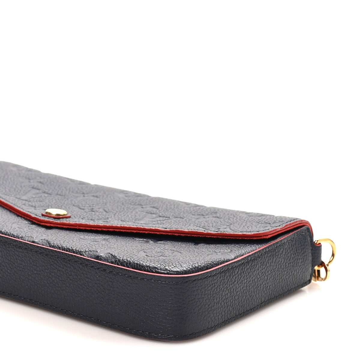 Empreinte Pochette Felicie Chain Wallet Marine Rouge