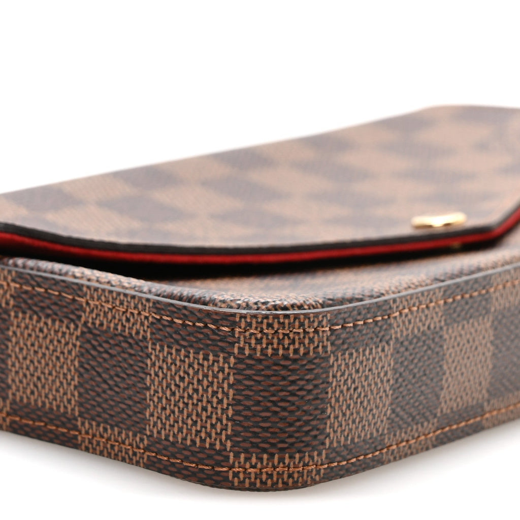 Damier Ebene Pochette Felicie Chain Wallet