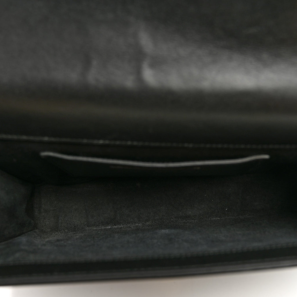 Smooth Calfskin Medium Classic Monogram Kate Tassel Satchel Black