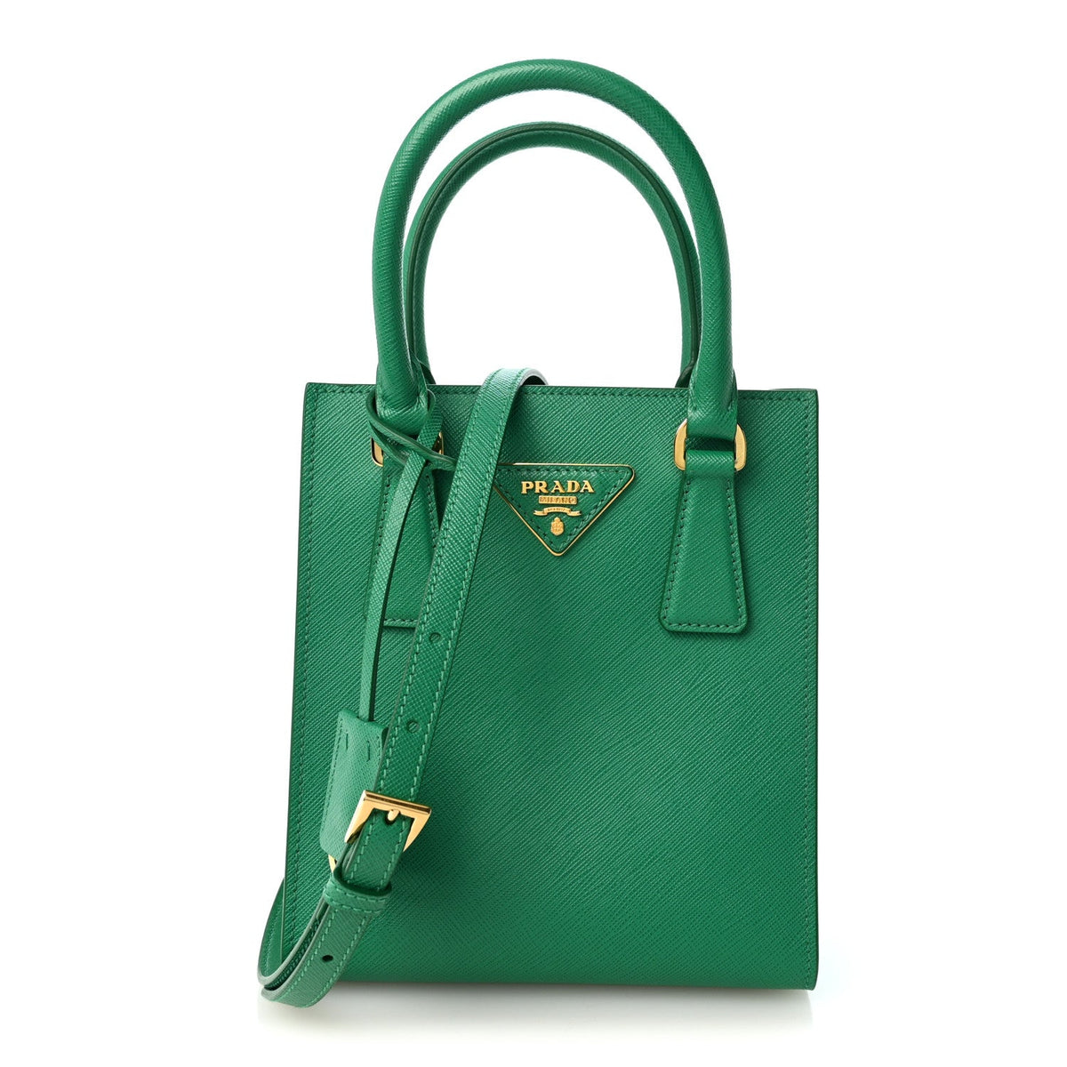 Saffiano Lux Metal Triangle Handbag Mango