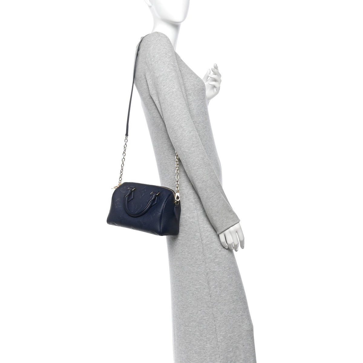 Empreinte Monogram Giant Speedy Bandouliere 25 Navy
