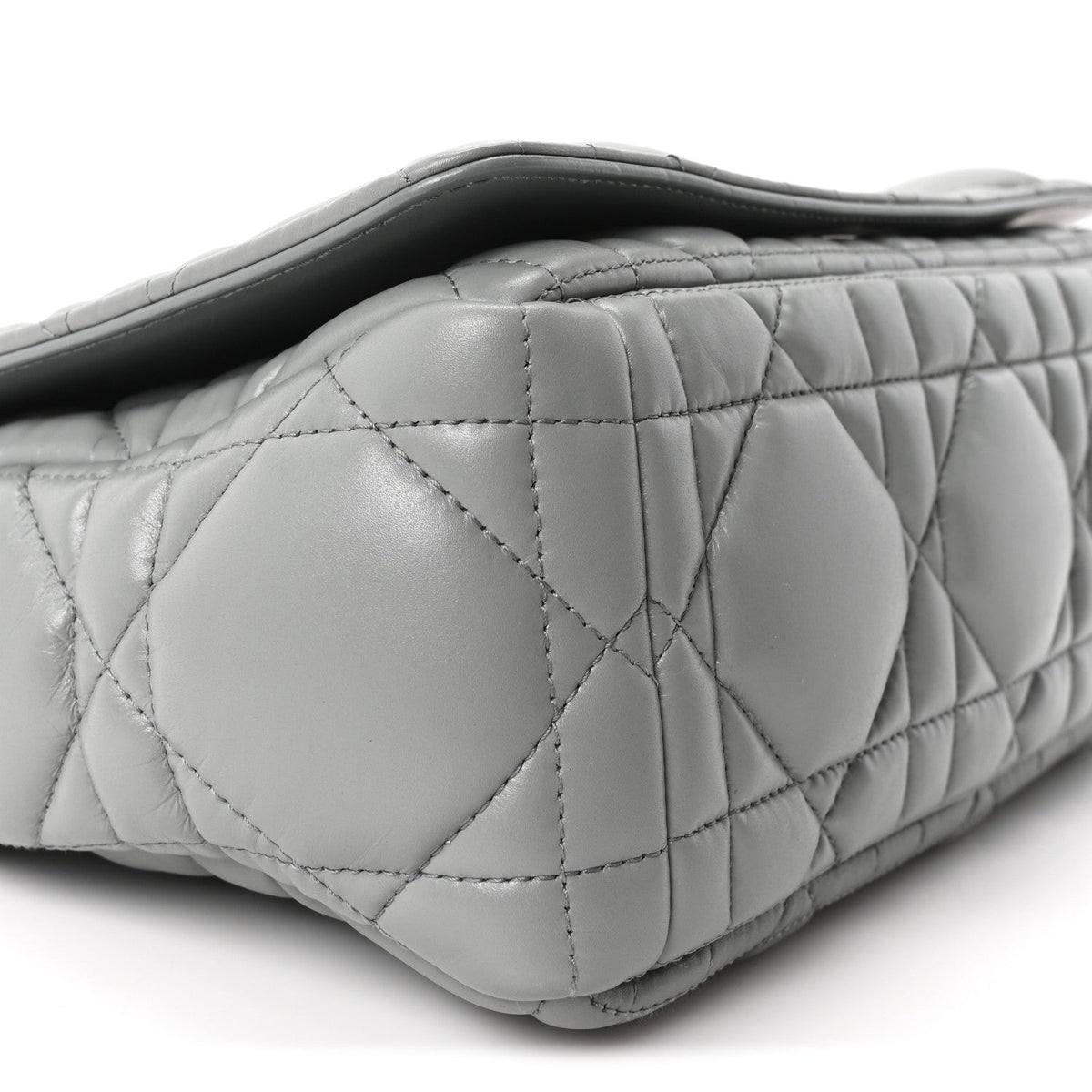 Calfskin Macrocannage Medium Caro Bag Iron Grey