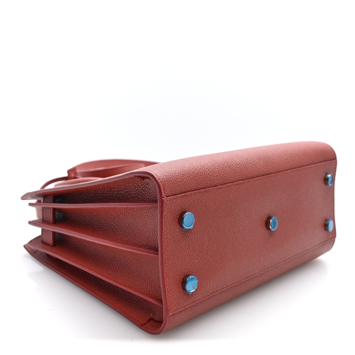 Grained Calfskin Topstich Baby Sac De Jour Mystic Rose