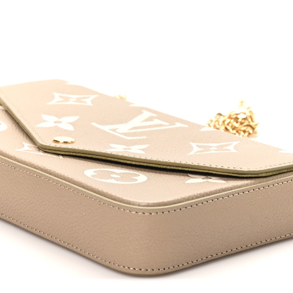 Empreinte Monogram Giant Felicie Pochette Khaki Creme