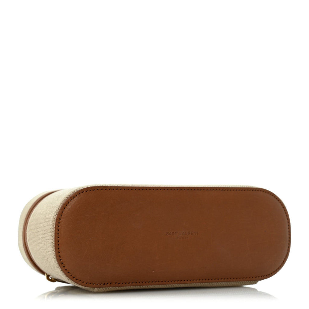 Canvas Calfskin Mini Gaby Vanity Case Desert Dust Brick