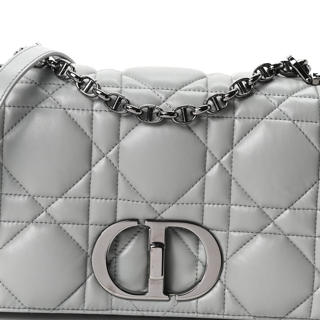 Calfskin Macrocannage Medium Caro Bag Iron Grey