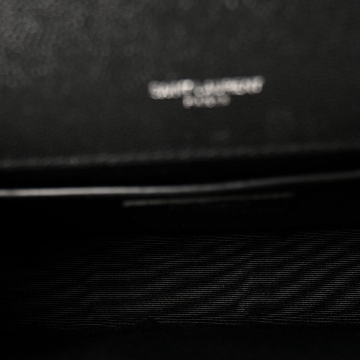 Grain De Poudre Medium Classic Monogram Kate Satchel Black