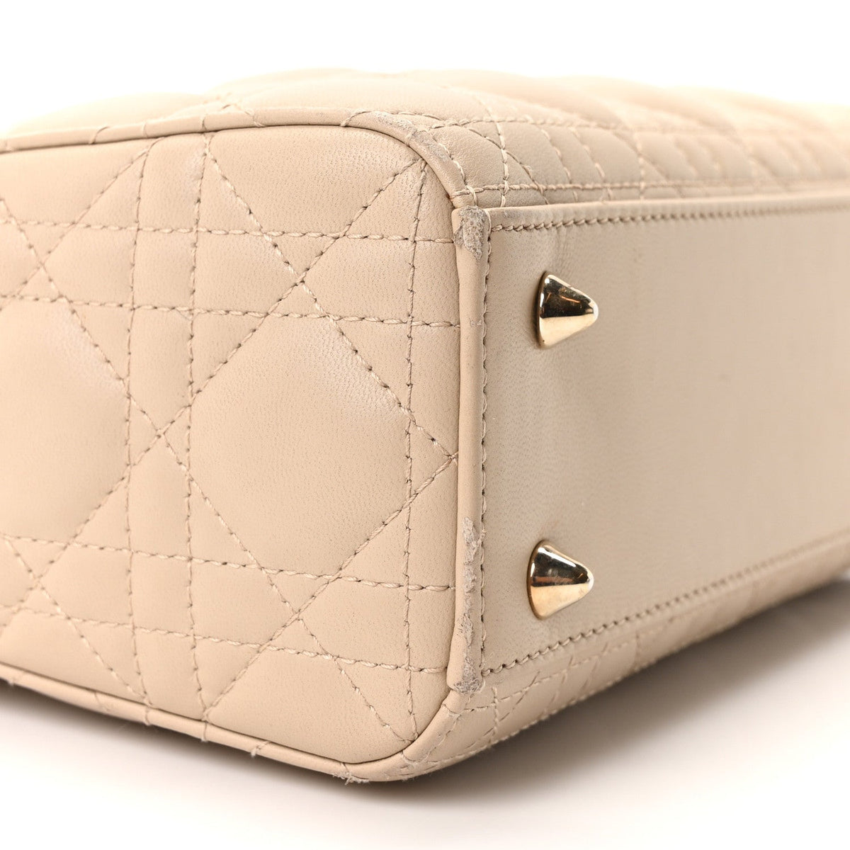 Lambskin Cannage Small My ABCDior Lady Dior Beige