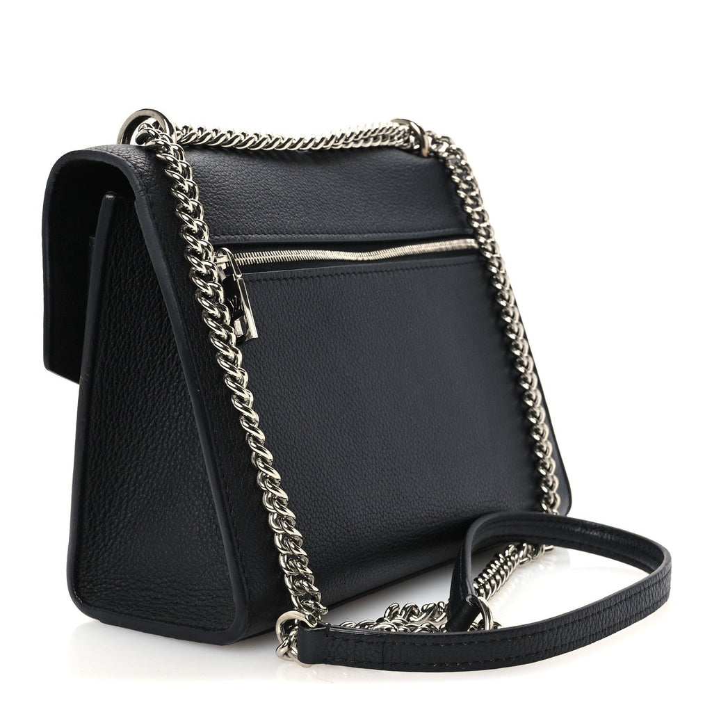 Soft Calfskin Mylockme Chain Bag BB Black