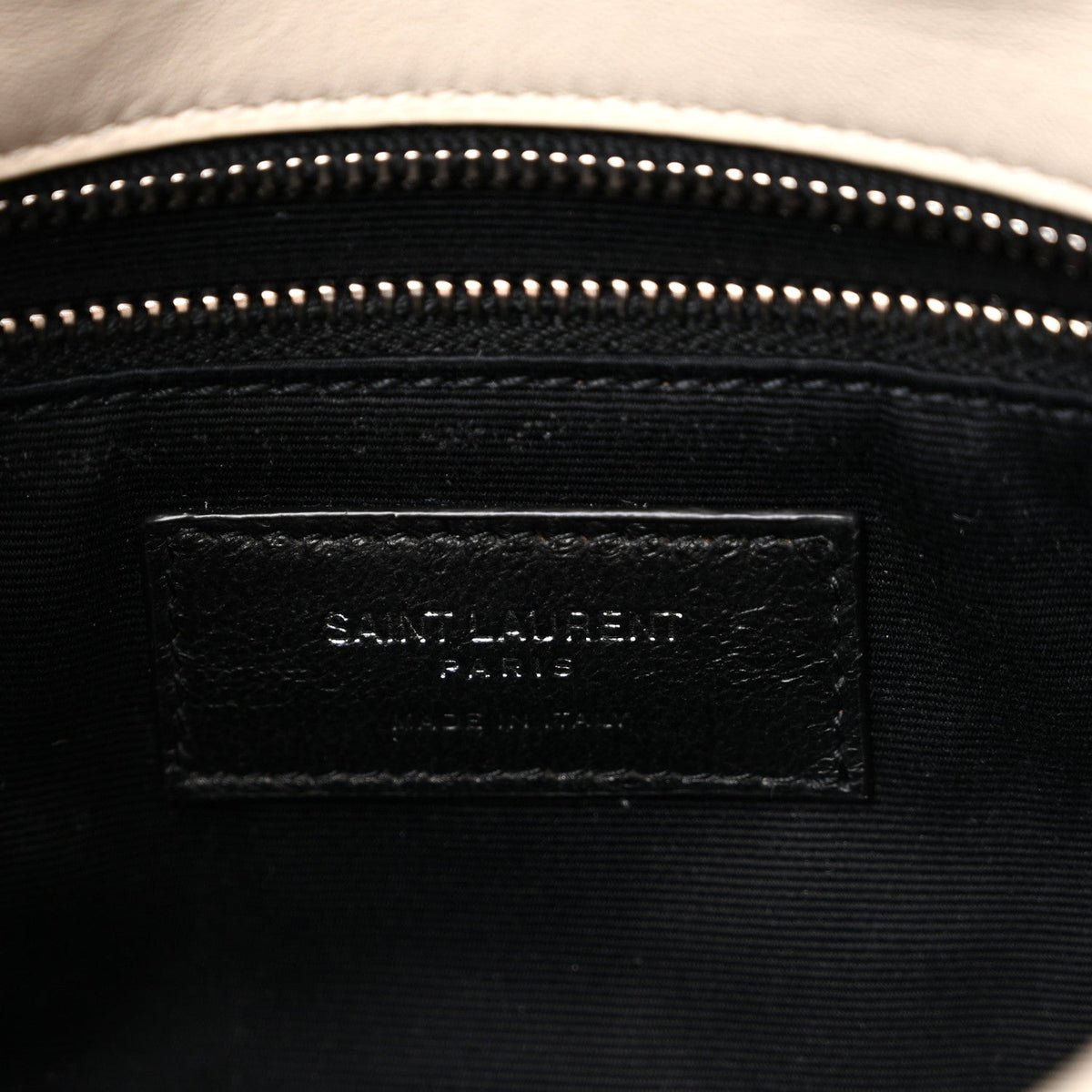 Lambskin Quilted Toy Loulou Puffer Monogram Chain Satchel Crema Soft