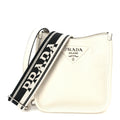 Vitello Daino Soft Mini Hobo Messenger Bag White