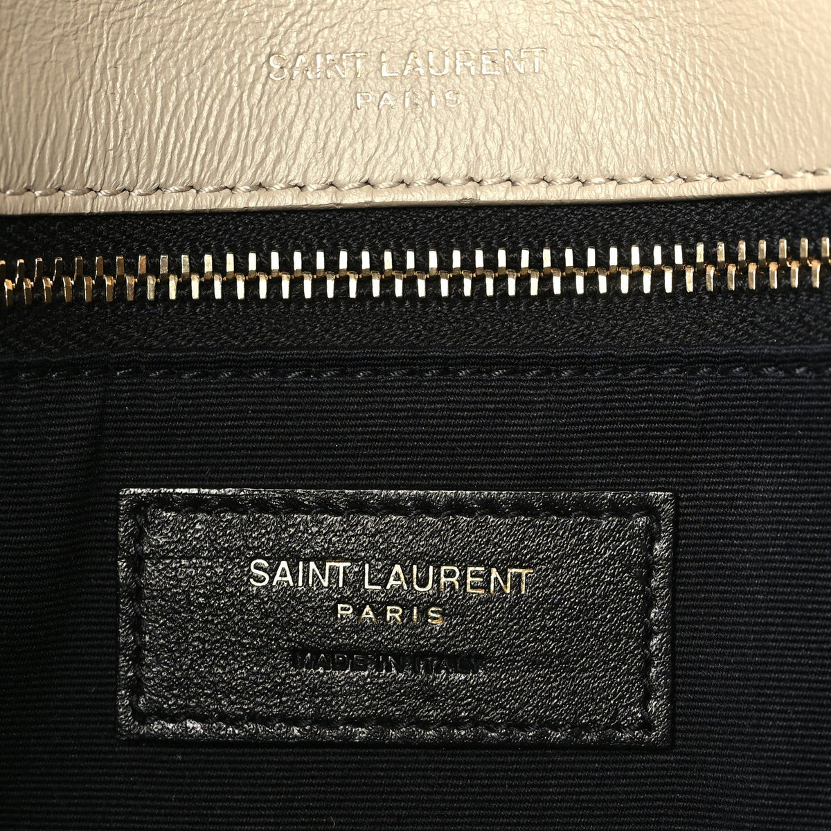 Suede Monogram Medium Niki Chain Satchel Light Beige