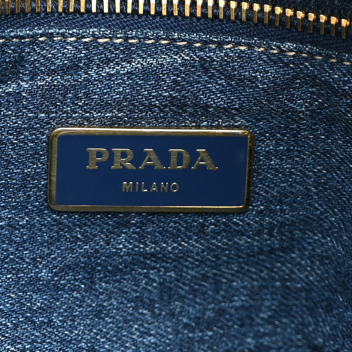 Denim Canapa Logo Tote Avio