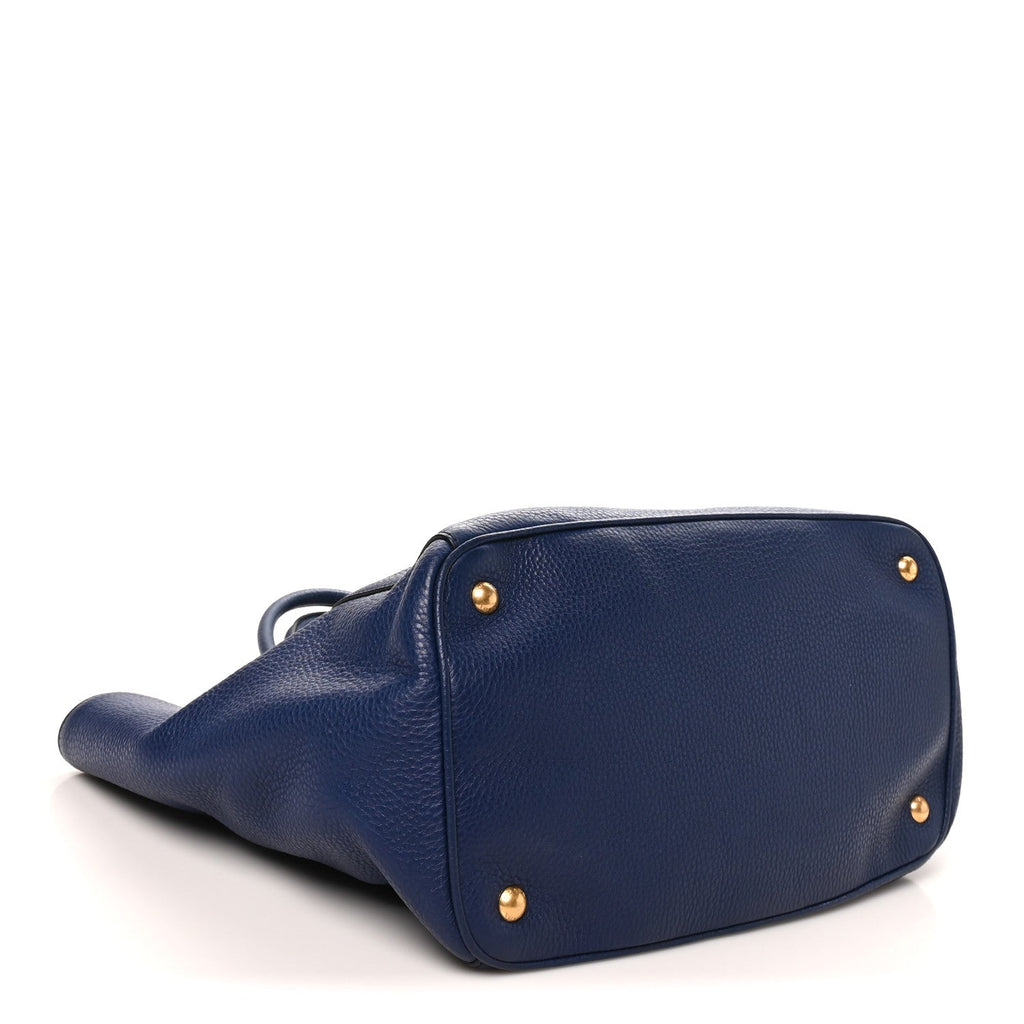 Saffiano Medium Galleria Double Zip Tote Bluette