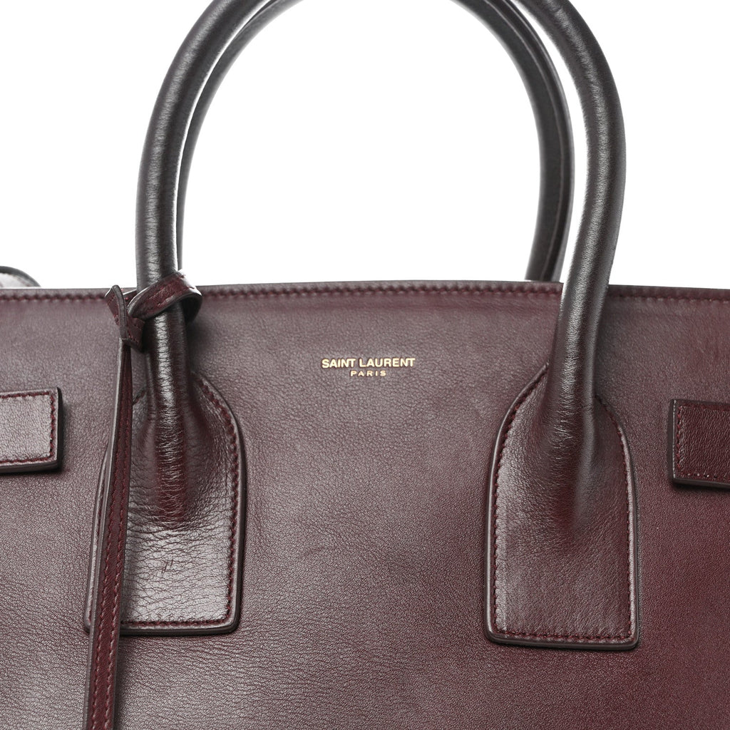 Calfskin Small Sac De Jour Bordeaux