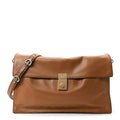 Calfskin Large Soft Sound Shoulder Bag Camel