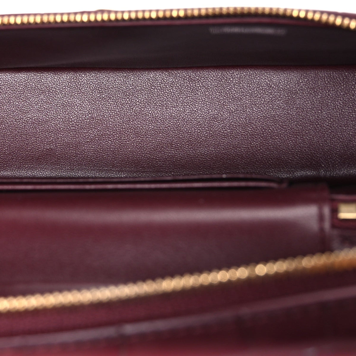 Calfskin Crocodile Embossed Crococo Exoticoco Vanity With Chain Dark Burgundy