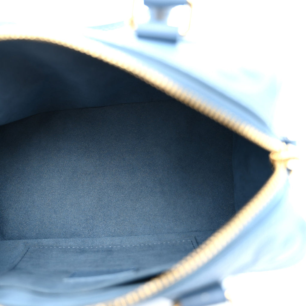 Empreinte Monogram Giant Speedy Bandouliere 20 Blue Jean