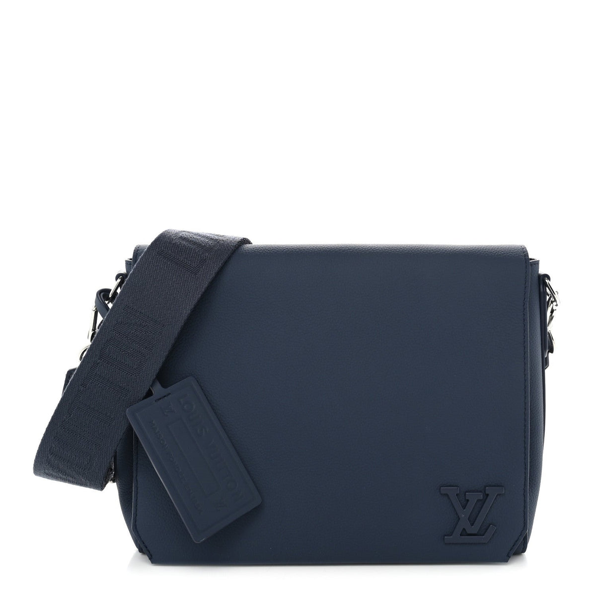 Calfskin Aerogram Takeoff Messenger Blue